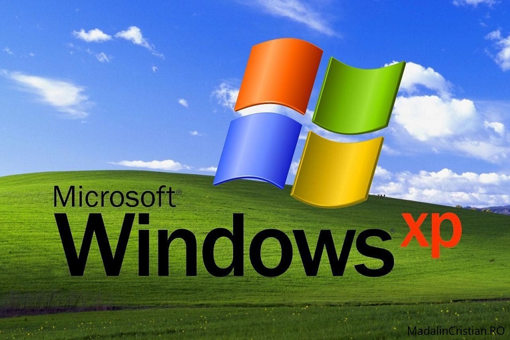 windows xp BG with logo