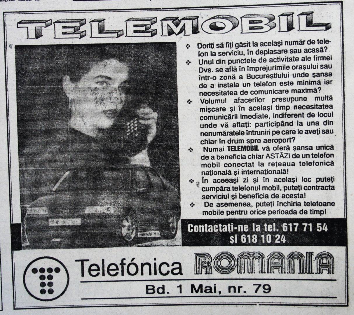Libertatea L 27 dec. 1993 nr. 1208 reclama la Telemobil