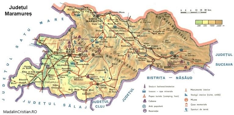 Harta turistica Maramures