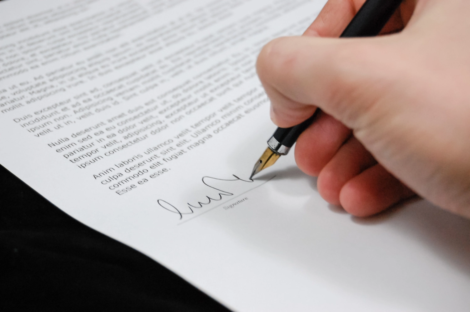 semnare acte documente