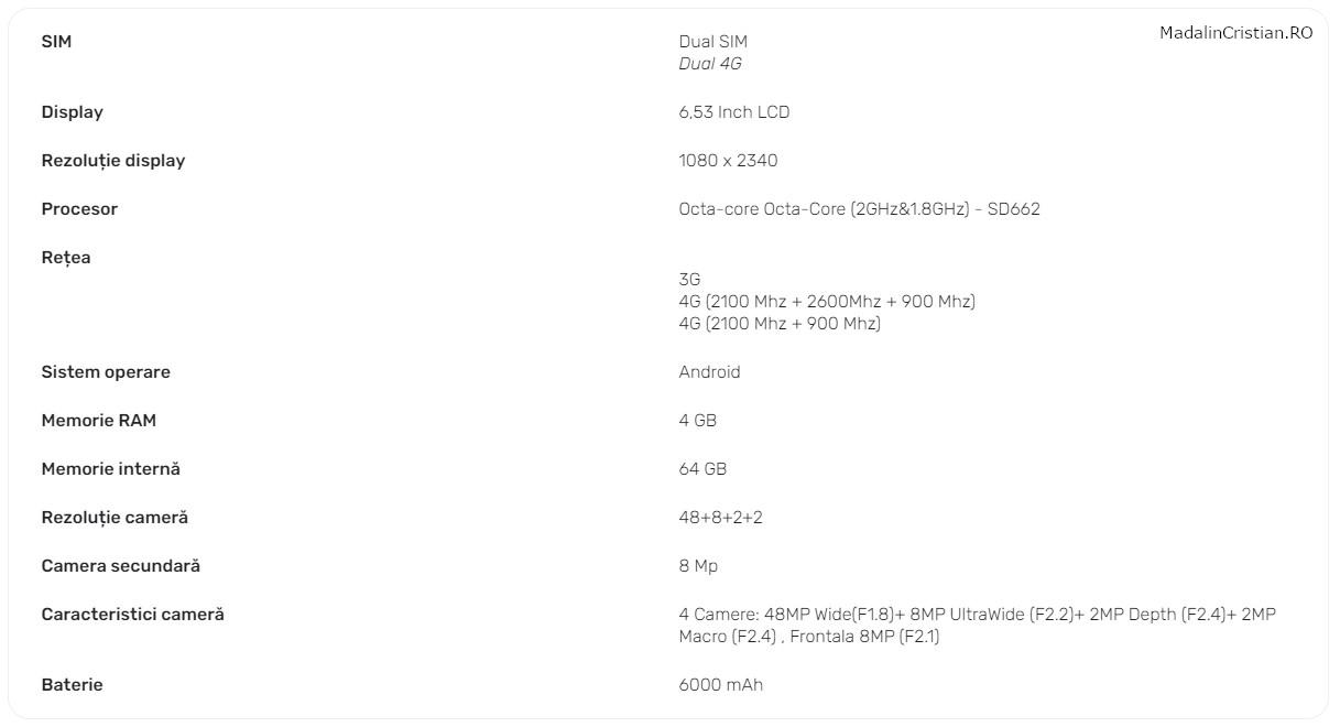 Xiaomi Redmi 9T VoLTE VoWiFi DIGI.Mobil specs