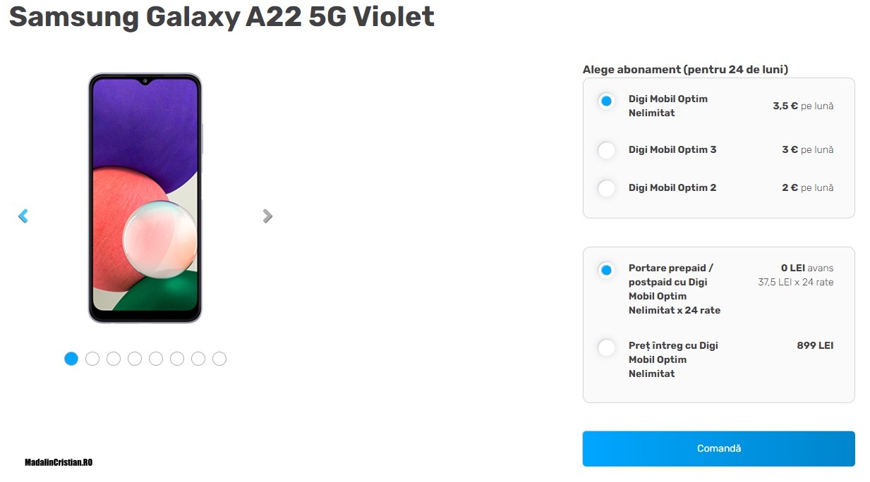 Samsung Galaxy A22 5G VoLTE Digi.Mobil