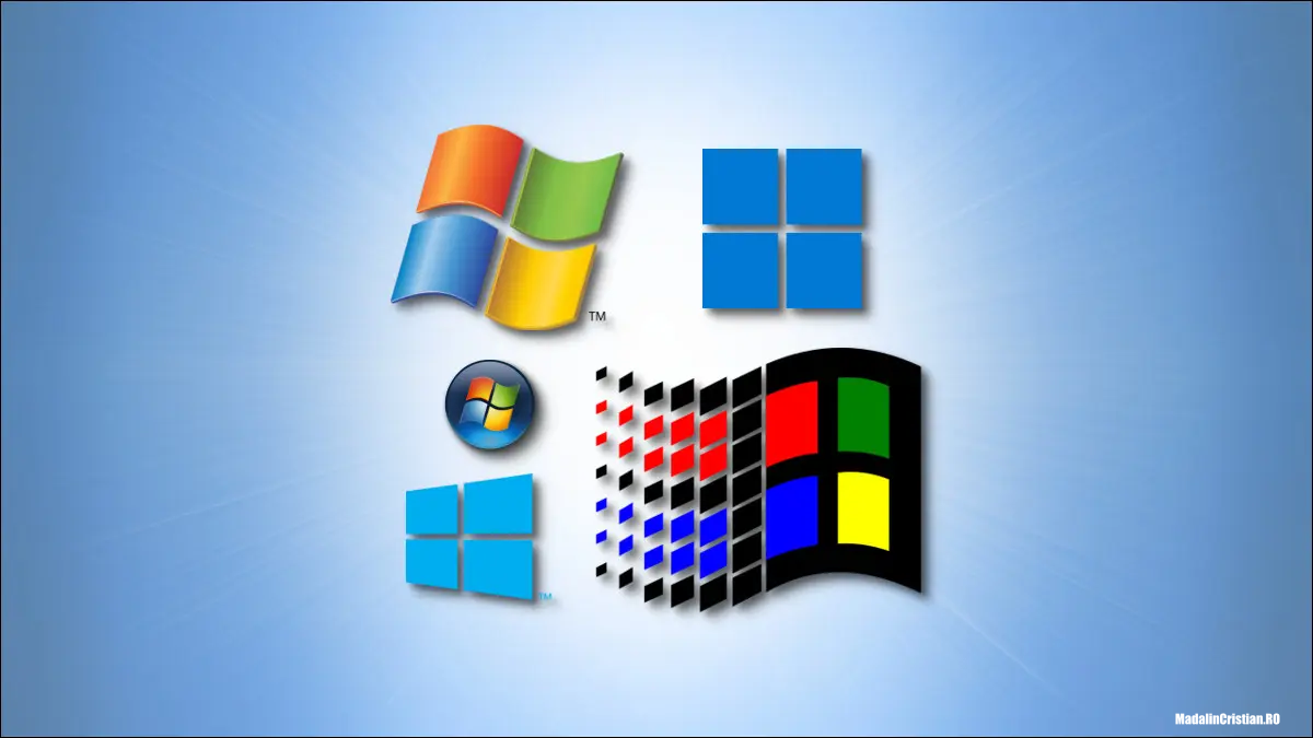Toate logourile Microsoft Windows din 1985 până în prezent