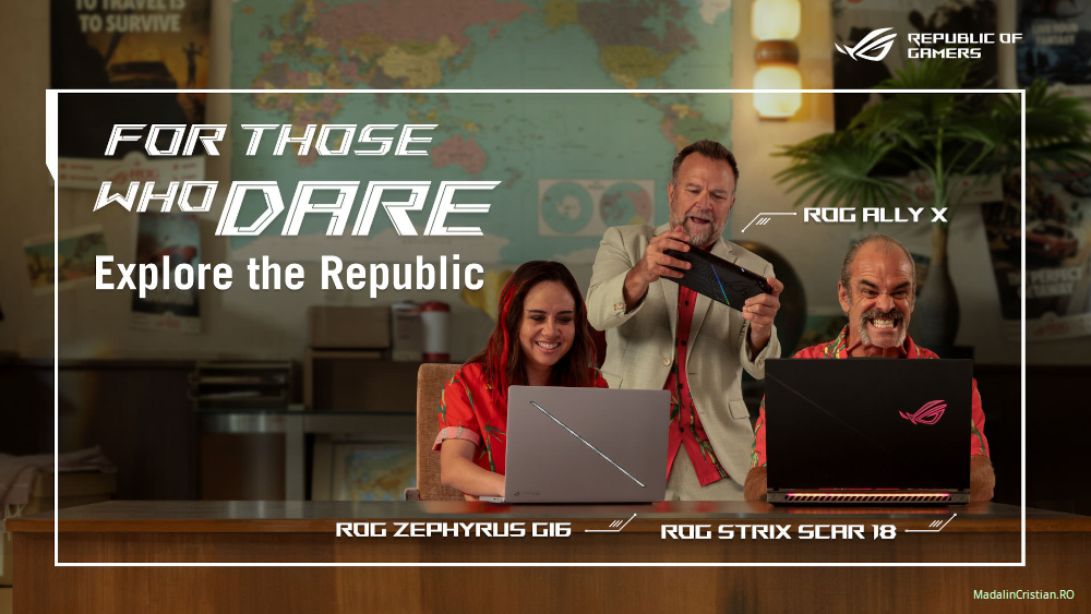 ASUS ROG prezintă agenția ROG Travel printr-un videoclip cu actori vocali legendari