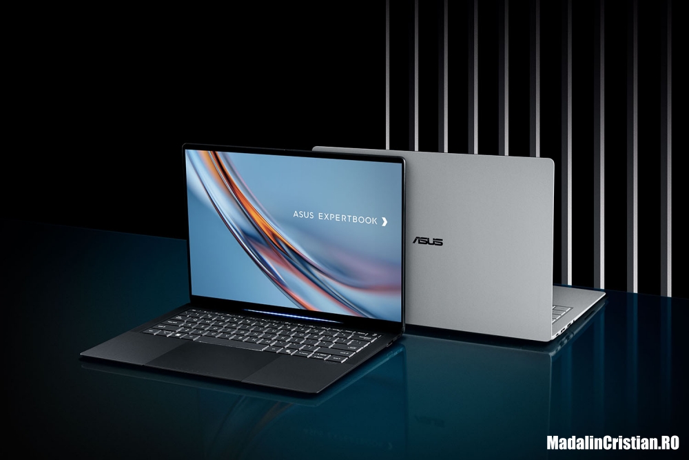 ASUS a prezentat portofoliul comercial bazat pe AI din acest an, inclusiv laptopul ExpertBook Ultra